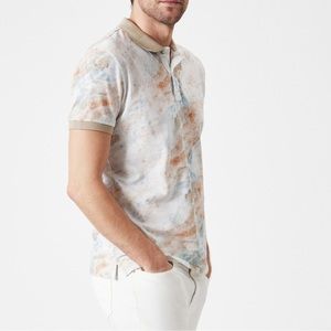 NWT BORIS BECKER DERECHA POLO SHIRT // BEIGE. SZ- XL